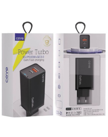Adaptador 20W USB a TPC / USB + TPC x 4 Unds.