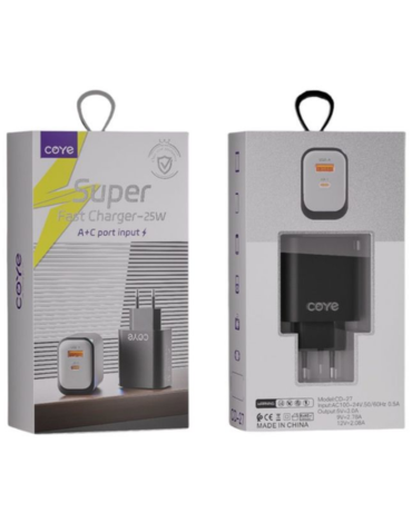 Adaptador 25W USB a TPC / USB + TPC x 4 Unds.