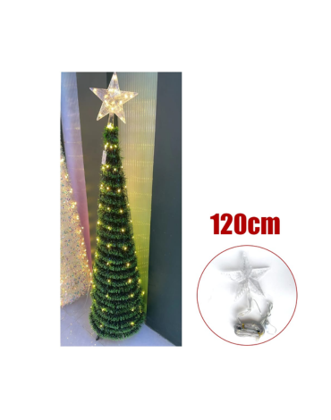 Estrella de Navidad con Luces LED x 12 Unds. Medidas: 120 cm aprox.