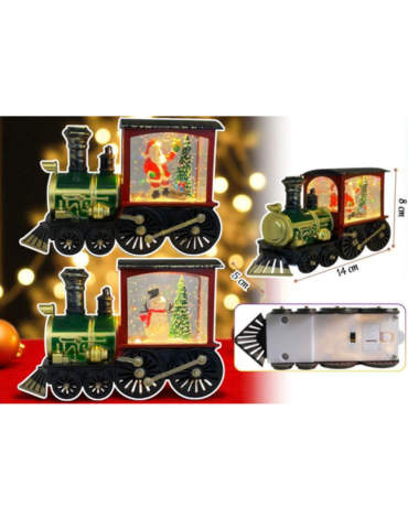 Adorno Tren Navidad LED Decorativo x 4 Unds. Medida: 8 x 14 cm aprox.