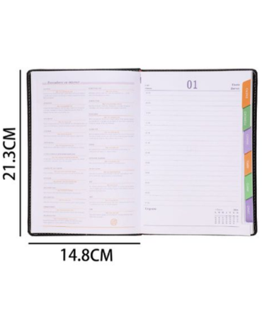 Agenda 2026 Colores Surtidos x 6 Unds. Medida: 21.3 x 14.8 cm aprox.