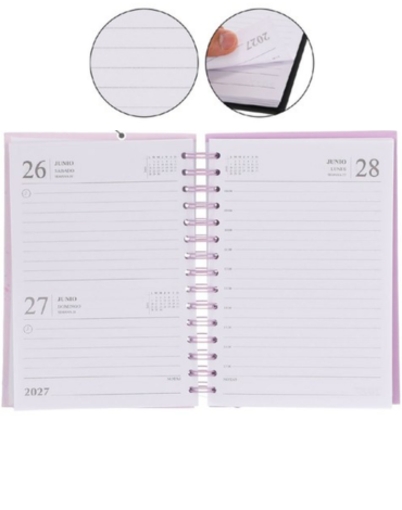 Agenda Gatitos 2027 A6 Modelos Surtidos x 6 Unds. Medida: 15.5 x 10.5 cm aprox.