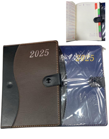 Agenda 2025 Colores Surtidos x 6 Unds. Medida: 22 x 18 cm aprox.