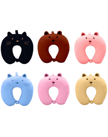 Almohada de Viaje Ergonómica x 4 Unds. Medidas: 33 × 29 x 7 cm aprox.