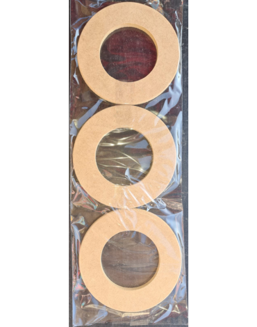 4 Set Argollas para Botellas Color Natural (1 Set Trae 3 PCS)