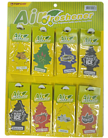Aromatizantes de Auto Pinos Aromas Surtidos x 80 Unds.