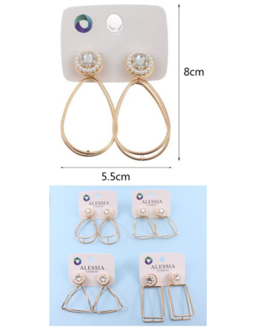 Aros de Fantasia Modelos Surtidos x 12 Pares.