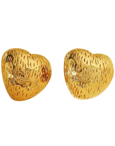 Aros Corazón en Acero Quirúrgico x 6 Pares.
