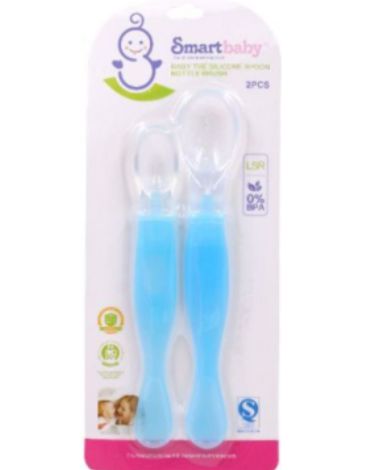 Blíster Cuchara Silicona para Bebé x 12 Unidades.