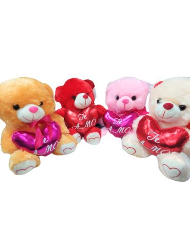 Peluche Oso Colores Surtidos x 6 Unds. Medidas : 25 cm