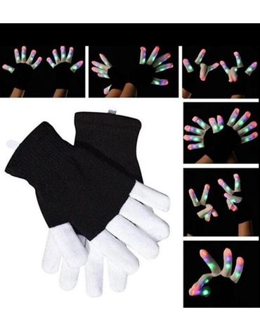 Guantes Tiktok con Luces Led x 12 Pares