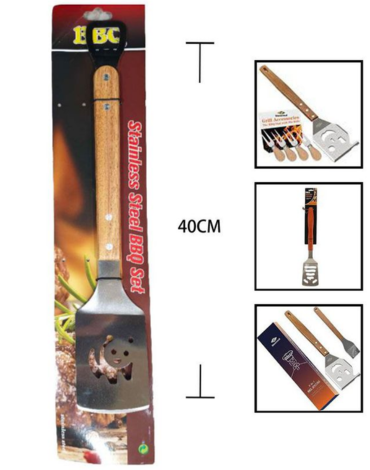 Espatula Metalica para Barcacoa x 4 Unds. Medida: 40 cm aprox.