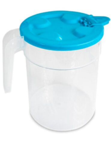 Jarra Flip Plástica con Tapa x 6 Unds. Medida: 1700 ml aprox.