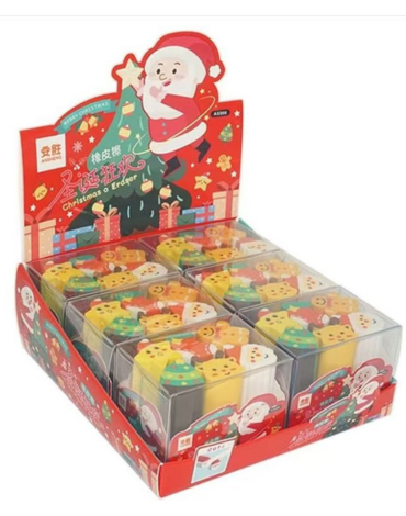 6 Set Goma de Borrar de Navidad (1 Set Trae 6 PCS)