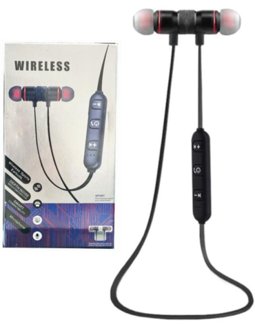 Audífonos Deportivo con Bluetooth Color Negro x 4 Unds.