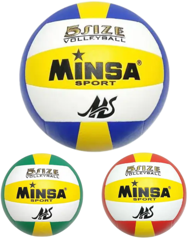 Pelota de Voleibol Colores Surtidos x 4 Unds. Medida: 20.6 cm aprox.