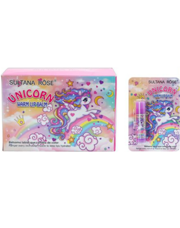 Bálsamo Labial Unicornio x 24 Unds. Medida: 26gr aprox.