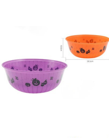 Bandeja de Plástico Halloween Colores Surtidos x 6 Unds.Medida: 10.6 x 28.5 cm aprox.