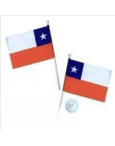 Bandera de Chile con Chupón x 12 Pares.