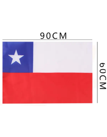 Bandera de Chile x 6 Unds. Medida: 90 x 60 cm aprox.