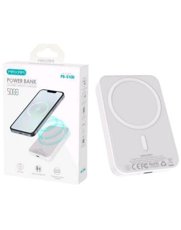 Carga Inalámbrica Magnetica Mobile Power 5000 mAh x 3 Unds.