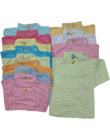 Beatle de Algodón Unisex Colores Surtidos x 12 Unds. Talla: 2 - 4 - 6