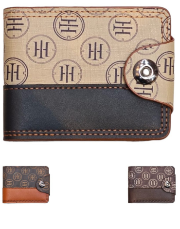 Billeteras para hombre Eco Cuero Colores x 12  Unds.Medidas:11 x 9 cm aprox