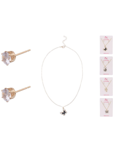 12 Set de Cadena y Aros (1 Set Trae 1 Par de Aros + 1 Cadena)