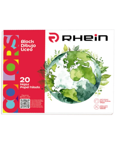 Block Dibujo Liceo 60 20 Hojas Rhein x 6 Unds.