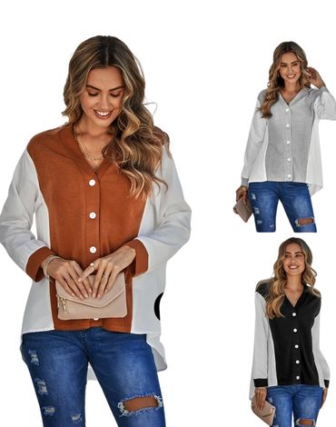 Blusa de Dama  Colores Surtidos x 12 Unds. Talla: Estándar L/XL