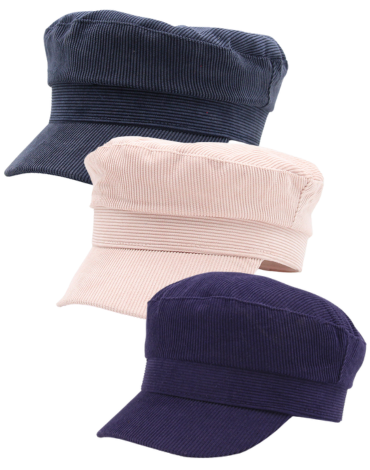 Boina Militar de Cotelé Colores Surtidos x 12 Unds.