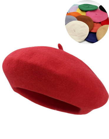 Boinas Francesa de Mujer Colores Surtidos x 12 Unds.