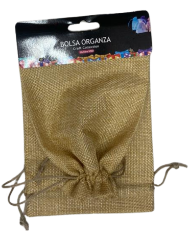 12 Set Bolsa de Regalo Color Natural (1 Set Trae 2 PCS) Medida: 15 x 12 cm aprox.