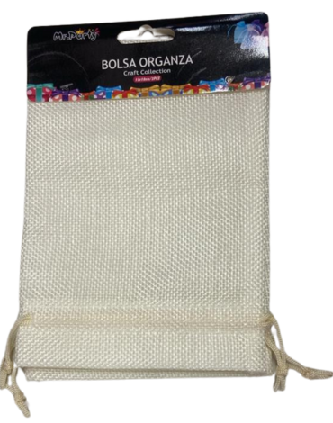 12 Set Bolsa de Regalo Color Crema (1 Set Trae 2 PCS) Medida: 15 x 12 cm aprox.