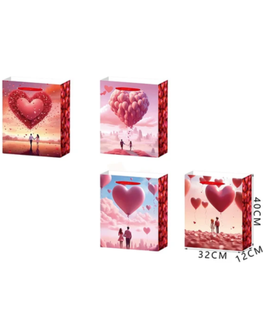 Bolsa de Regalo Parejas x 12 Unds. Medida: 40 x 32 x 12 cm aprox.