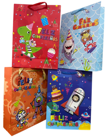 Bolsa de Regalo x 12 Unds. Medida:30 x 40 cm aprox