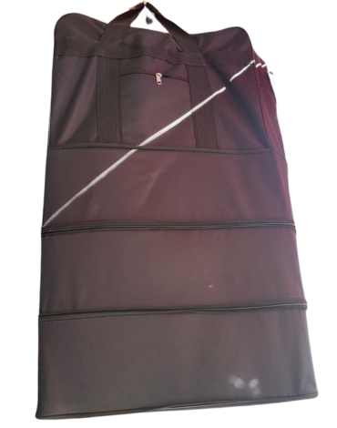 Bolso con Ruedas Color Negro  x 6  Unds. Medidas: 90 x 55 x 20  cm aprox