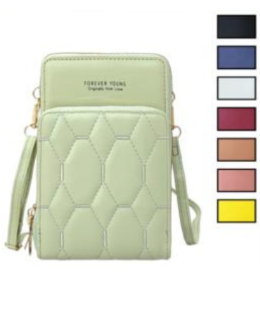 Bolso Porta Celular Colores Surtidos.  x 12 Unds.Medida: 11 x 7 x 18 cm aprox