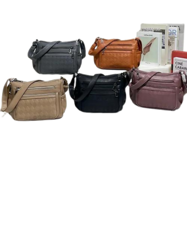 Bolso de Dama Eco Cuero x 6 Unds. Medidas: 25 x 10 x 20 cm aprox.