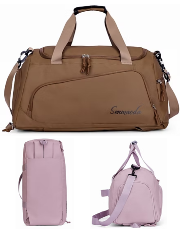 Bolsos Deportivo con Porta Zapatilla Colores Surtidos x 6 Unds. Medida: 31 x 25 x 53 cm aprox