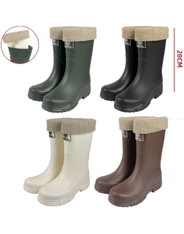 Botas de Agua para Mujer Colores Surtidos x 24 Pares. Talla: 36 al 41