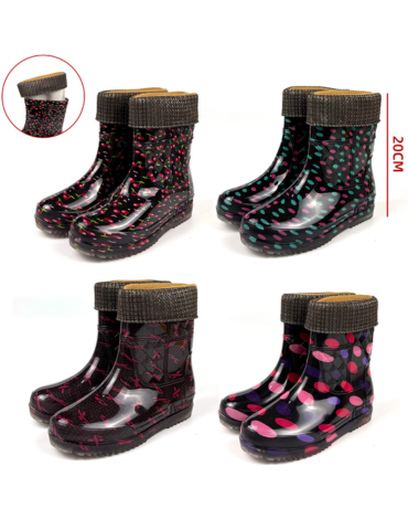 Botas de Agua para Mujer Colores Surtidos x 30 Pares. Talla: 37 al 41