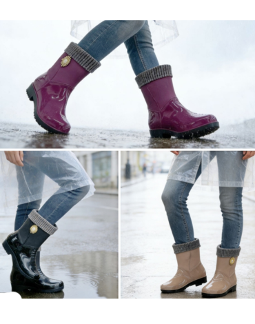 Botas de Agua para Dama Colores Surtidos x 24 Pares. Talla: 36 al 41