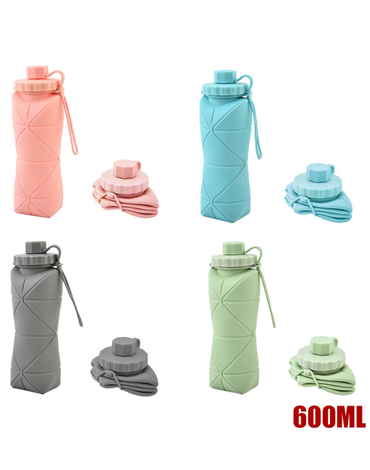 Botella de Silicona x 12 Unds. Capacidad: 600 ml