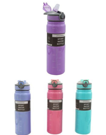 Botella de Agua Modelos Surtidos 800 ML x 6 Unds.