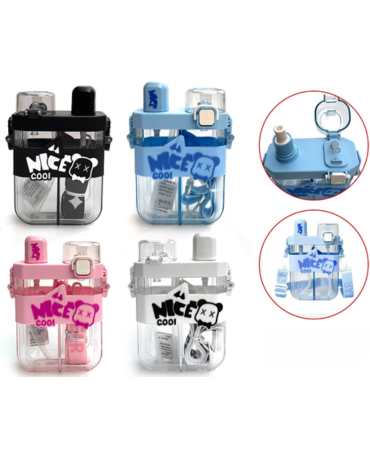 Botella de Agua Colores Surtidos x 12 Unds. Medida: 760 ml aprox.