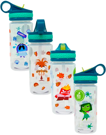 Botella de Agua Intensamente Modelos Surtidos x 3 Unds. .