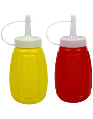 12 Set de Botellas Dispensadoras Plásticas (1 Set Trae 2 PCS) Medida: 180 ml aprox.