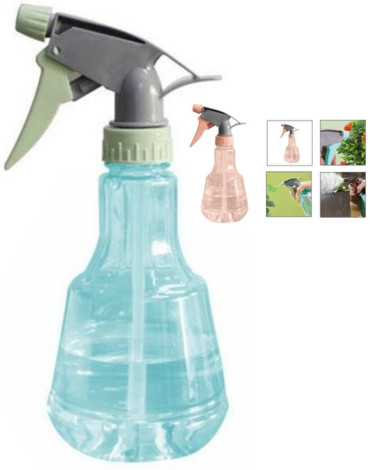 Botella Plástica con Atomizador Colores Surtidos x 12 Unds. Medida: 400 ml aprox.