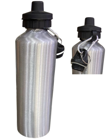Botella de Aluminio Color Único x 6 Unds. Medida: 800 ml aprox.